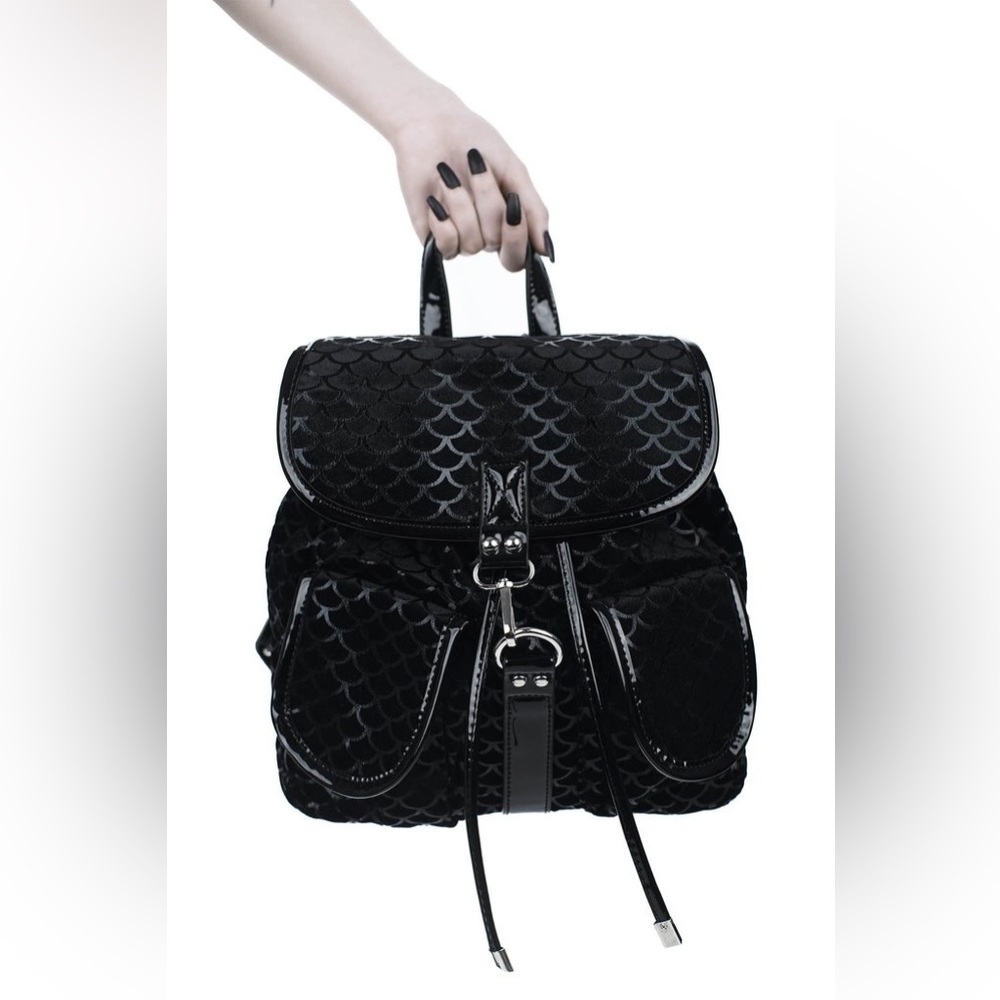 KILLSTAR Mermaid suede mini backpack